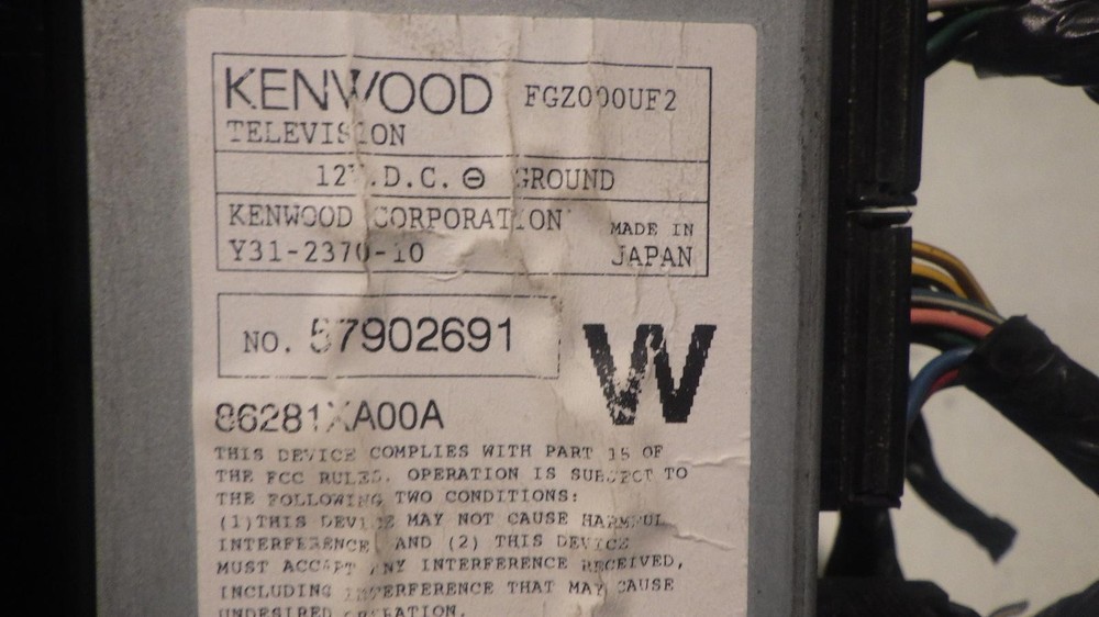 06 SUBARU TRIBECA Info Screen 86281XA00A