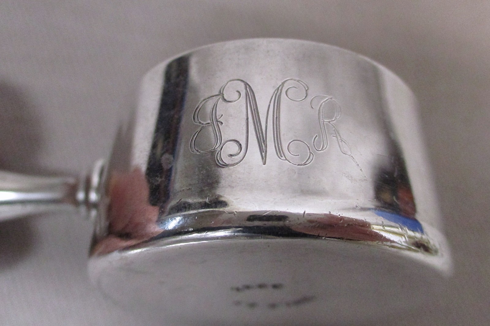 Vintage Towle Silverplate Coffee Measure / Scoop #3232, "M" Monogram