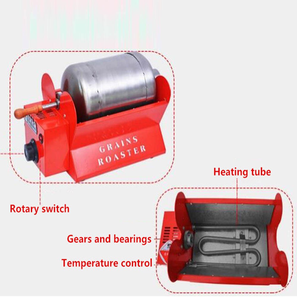 110V /220V Automatic Coffee Roasting Machine Seed Fried Sesame Machine