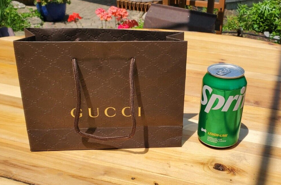 (10 Pack) GUCCI Firenze 1921 Paper Shopping Gift Bag Brand New 9" x 6.7" x 2.5"