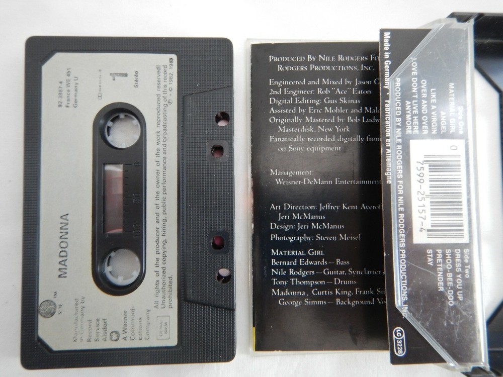 MADONNA - LIKE A VIRGIN - CASSETTE