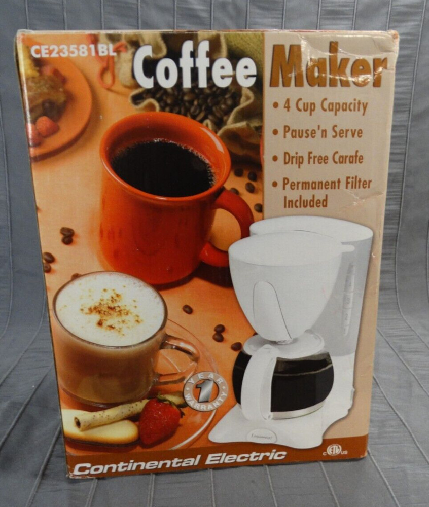 Continental Electric Coffee Maker 4 Cup
