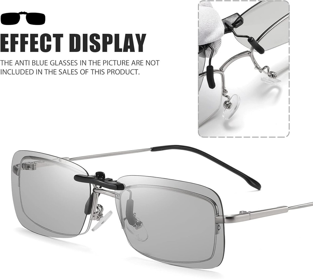 Lightweight 3D Clip-On Glasses Set