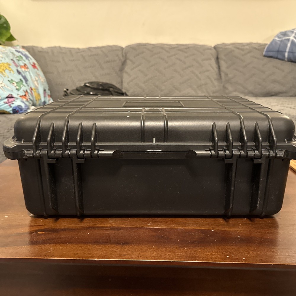 Black Hard Carrying Storage Case (3 Tier) w/ Foam Inserts