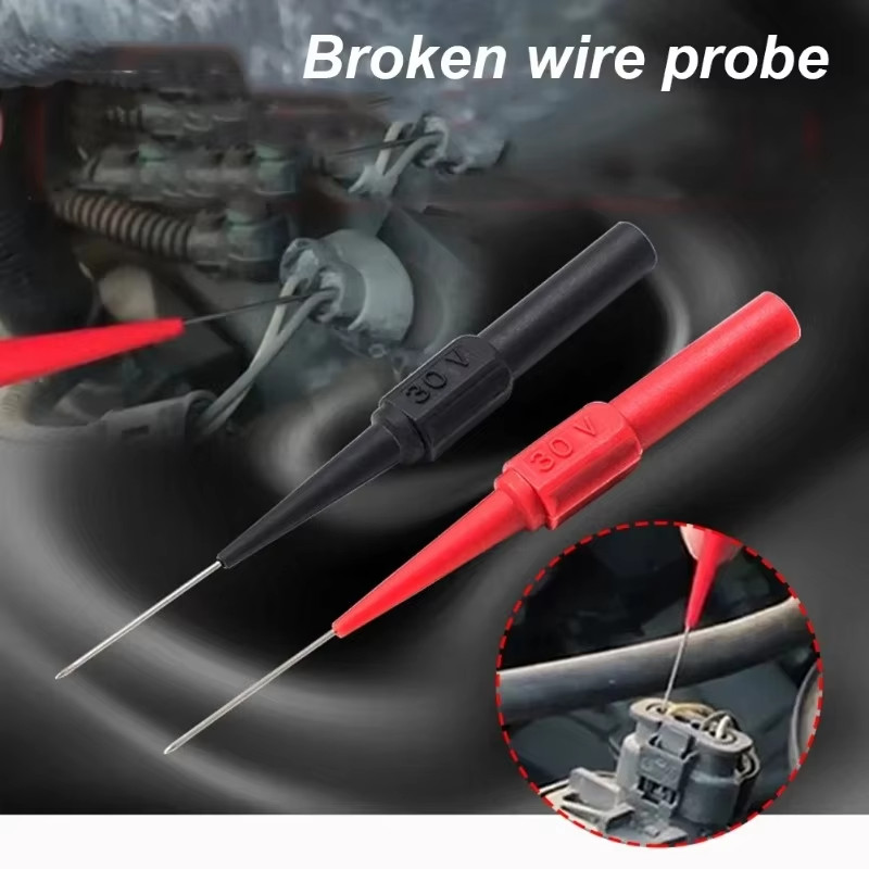 10PCS Multimeter Test Lead Extension Back Piercing Needle Tip Probes Kit