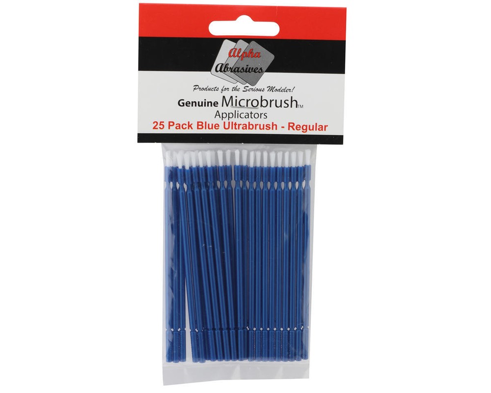 Alpha Abrasives Ultrabrush Regular Micro Brushes (Blue) (25) [ALB1300]