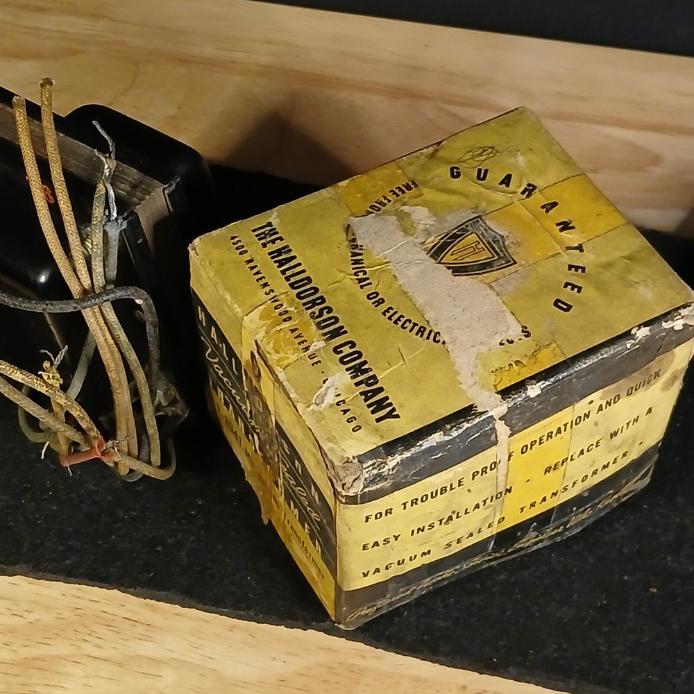 1940's 50's Halldorson E-1014 Mic Microphone Transformer #76