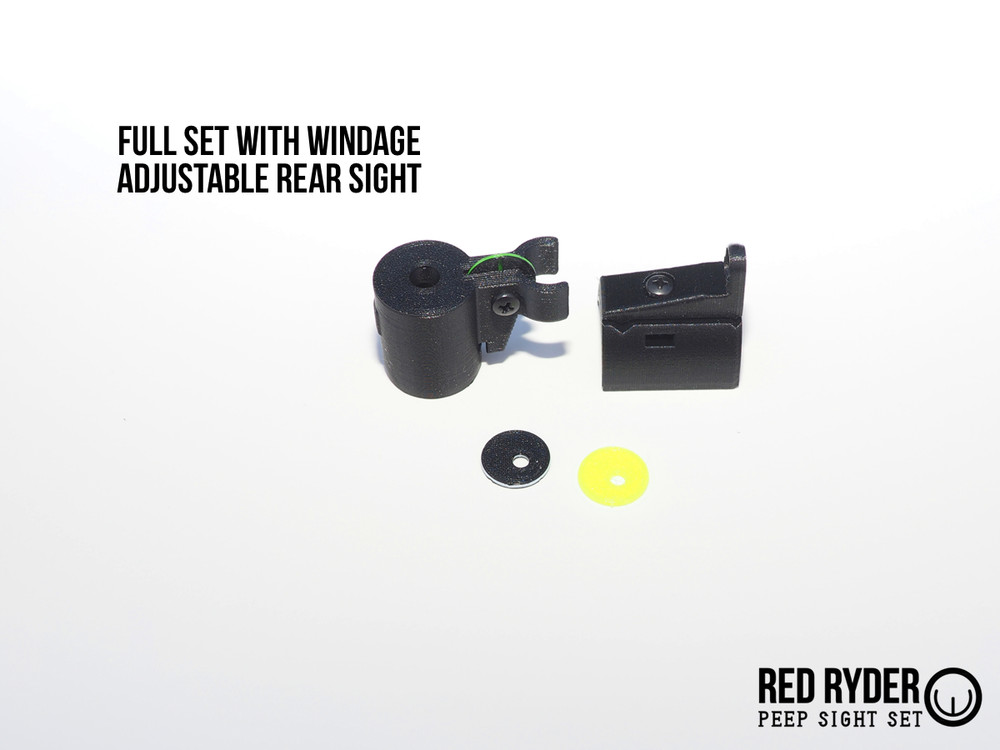 Daisy Red Ryder/ Buck 105 Peep Sight Set - Elevation and Windage Adjustable