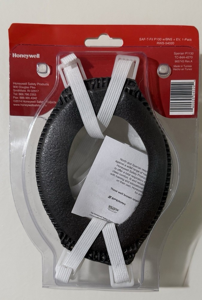 Honeywell P100 Mask Model: RWS-54020