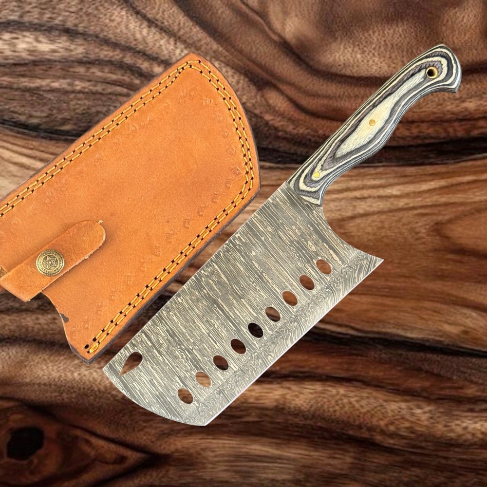 11"Fire Storm Damascus Blade cleaver For Chef Use Tx 1299 ?