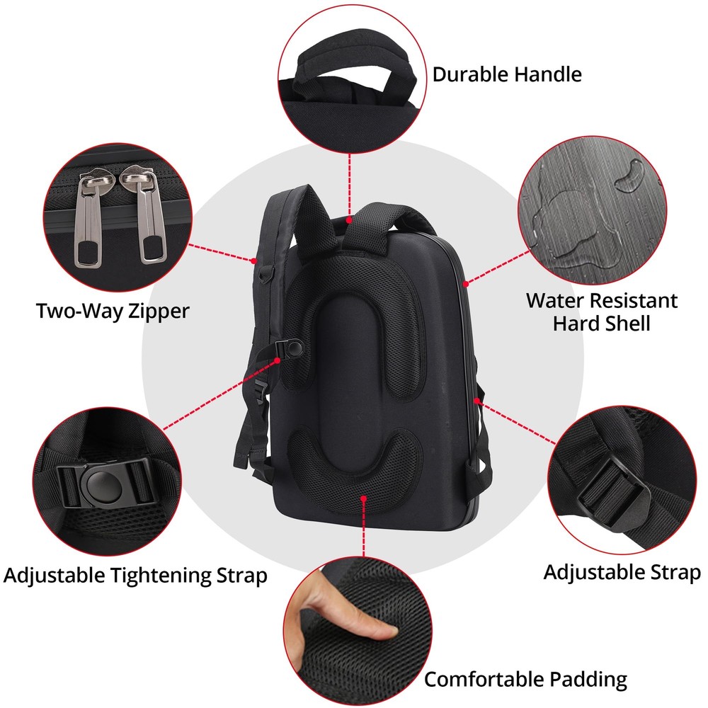 Portable Hard Case For Dji Fpv Combo Waterproof Shockproof Backpack Bag For Dji
