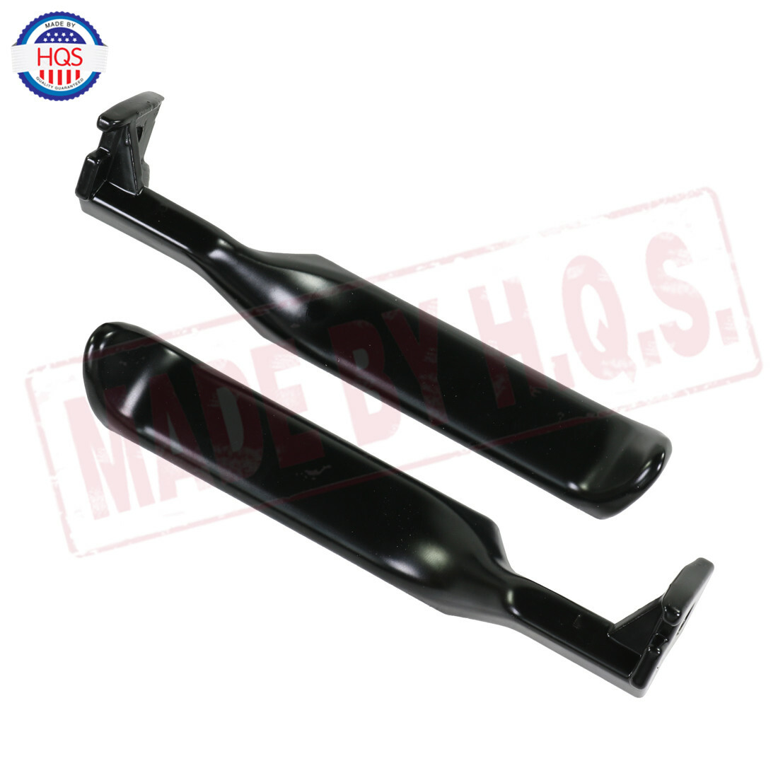 Black Metal Inside Door Handles Pair LH RH For 87-96 Ford F150 F250 F350 Truck