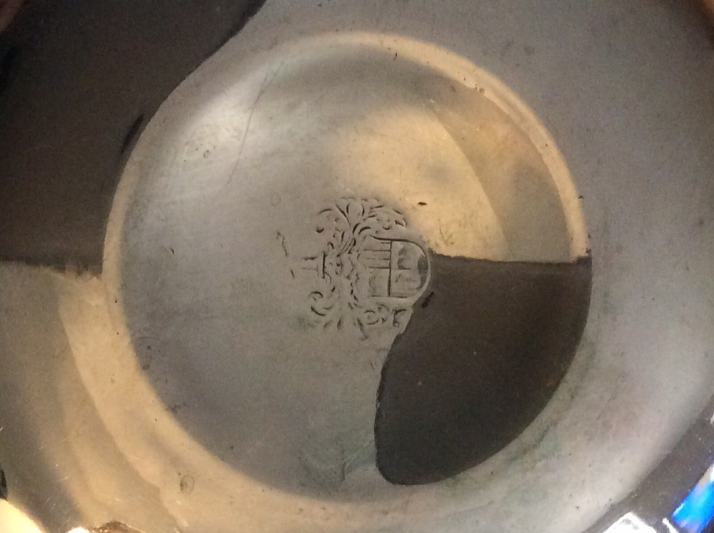 Crested Silver Wine Taster Bowl Or Porringer