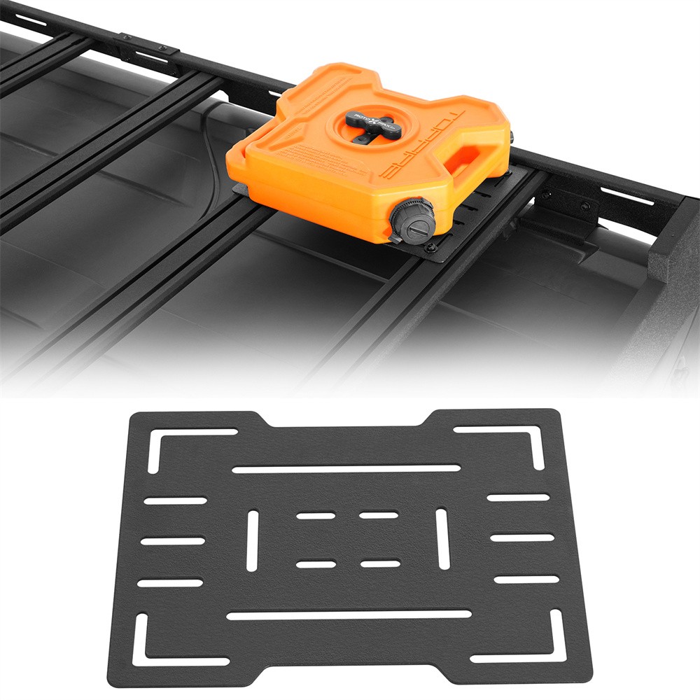 Steel Roof Rack Fuel Container Mount Panel Accessory Storage Bracket