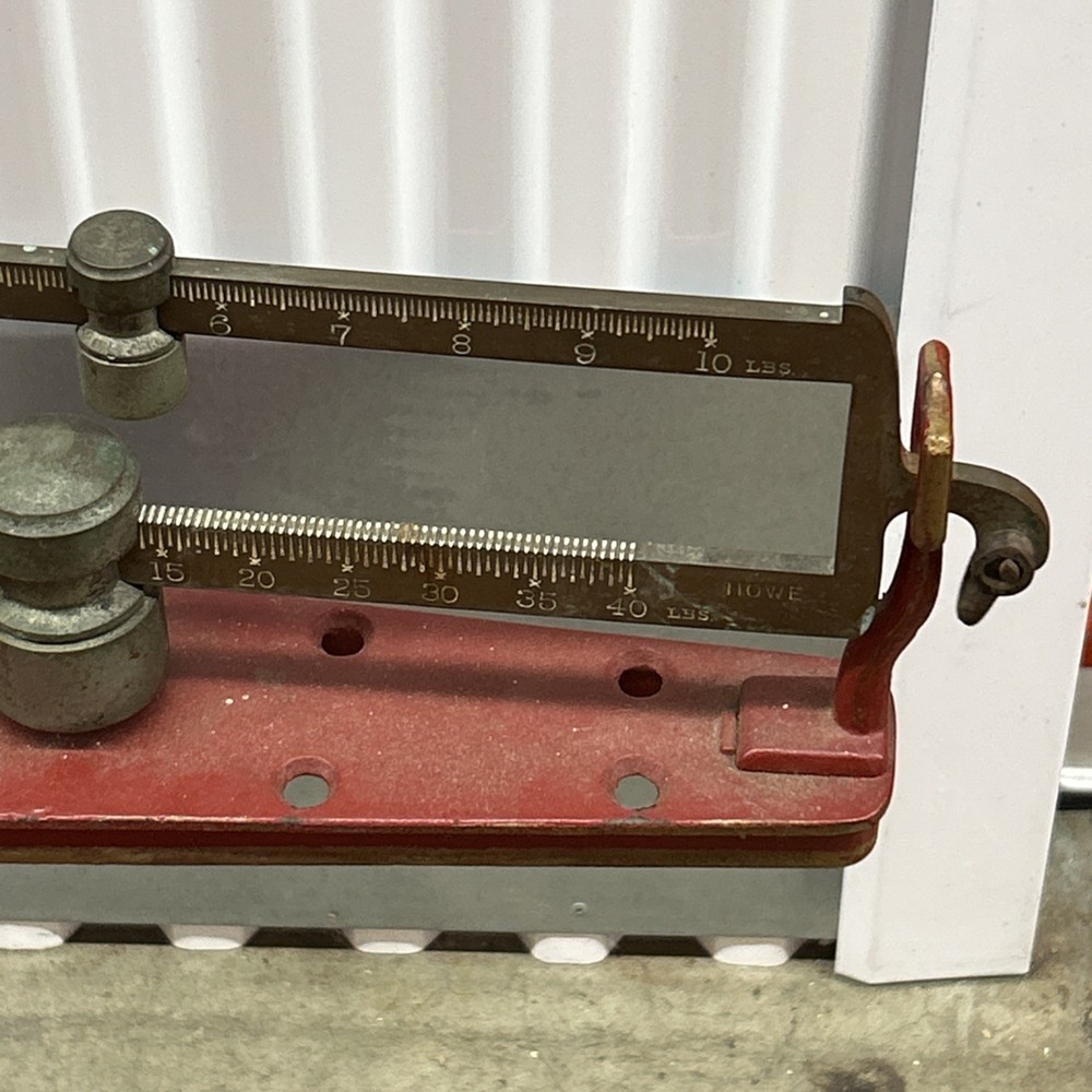 Antique Howe 5058 Platform Scale Cast Iron Vintage