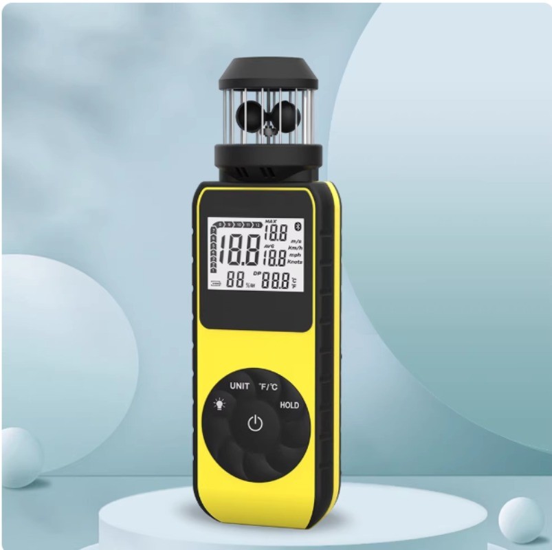 HP-881M Handheld Anemometer with 360-Degree Rotating Backlit Display