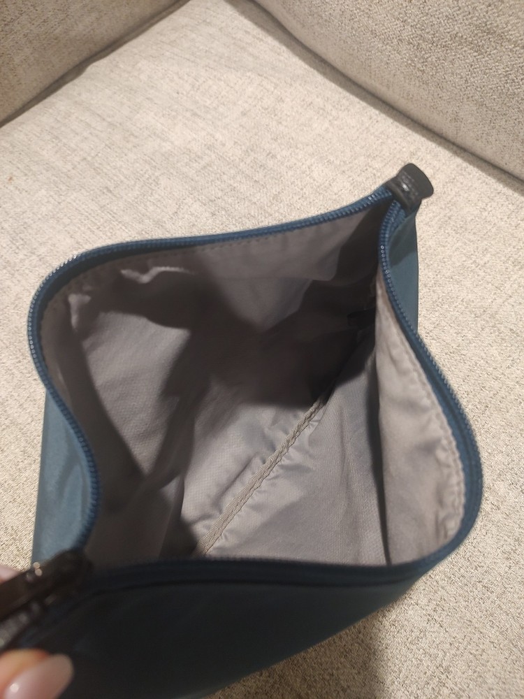 Tumi Multipurpose Nylon Zip Pouch - Blue w/Black Hardware •Used•