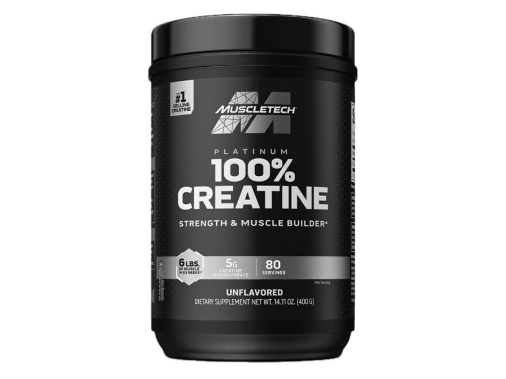 MuscleTech Platinum 100% Creatine Monohydrate Powder Unflavored, 14.1oz Ex. 8/27