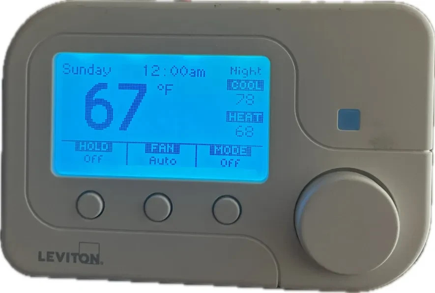 Leviton LevNet RF WS0TH-S00 Wireless HVAC Thermostat Occupancy Control Tested