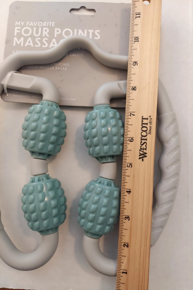 Massager Four Points Textured Hand Held Rollers Arched Base New