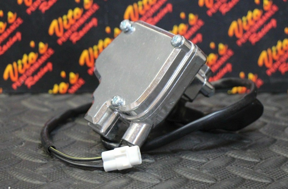 Vito's Yamaha Banshee thumb throttle assembly + lever 1987-2006 Blaster - SILVER