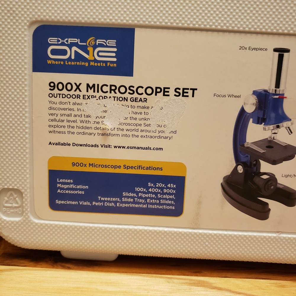 Explore One 900X Microscope STEM Learning Outdoor Exploration Gear Ages 8+ New