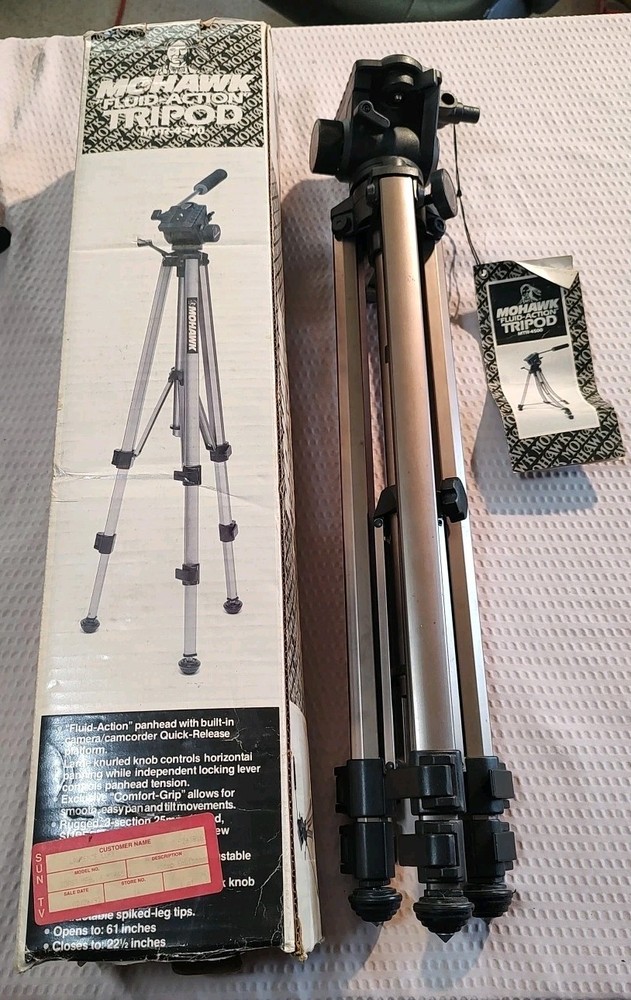 MOHAWK Fluid-Action Tripod Model MTR-4500 61" Open Box
