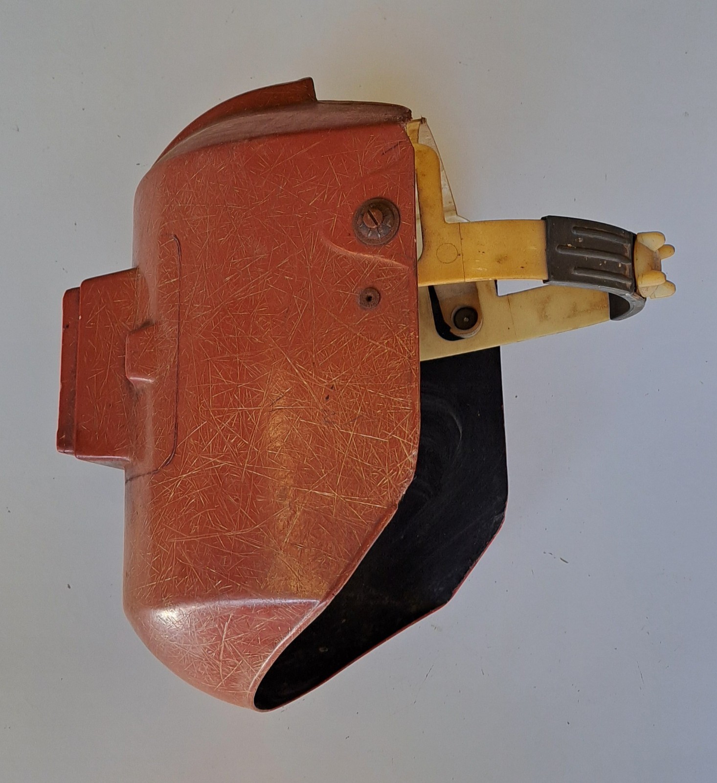 Lot Of (3), (2) Fiberglass, (1) Vulcanized Fiber?? Welding Helmets