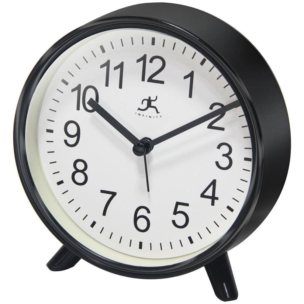 5.75 In. Tabletop Alarm Clock, Black