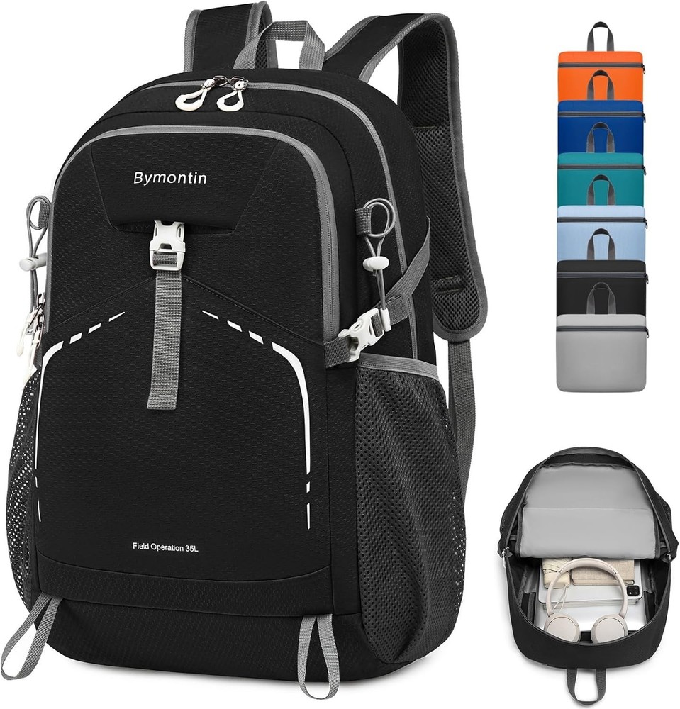 35L Lightweight Packable Backpack – Durable Foldable Daypack for Travel, Hiki...