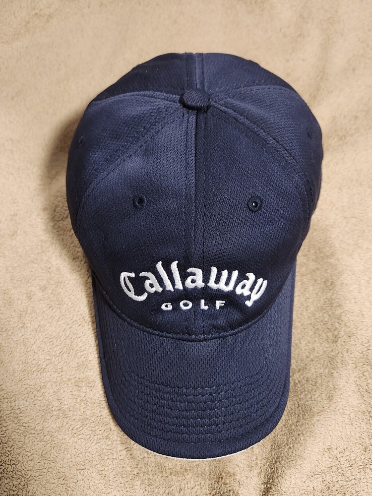 Callaway X-Series Golf Navy Blue Adjustable Hook & Loop Golfers Cap Hat