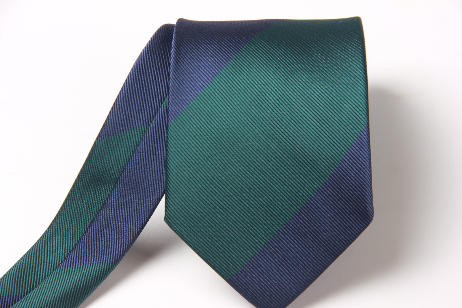New Classic Striped Green Blue JACQUARD WOVEN 100% Silk Men's Necktie Tie