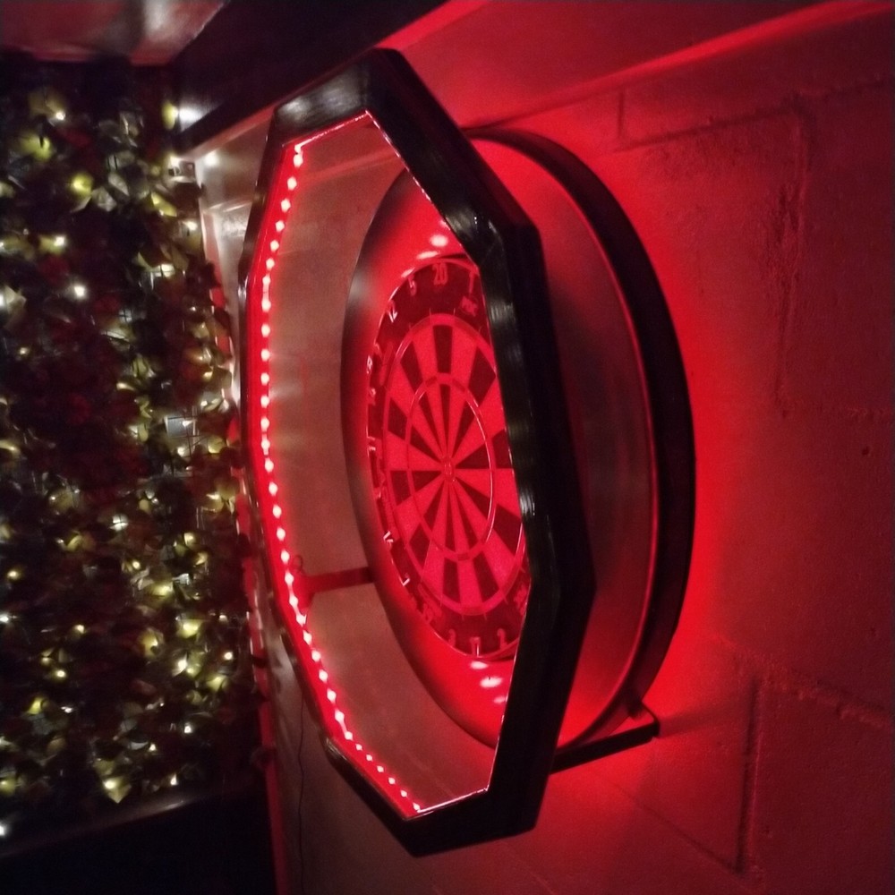 Custom Lighting System - Steel Tip dart Board