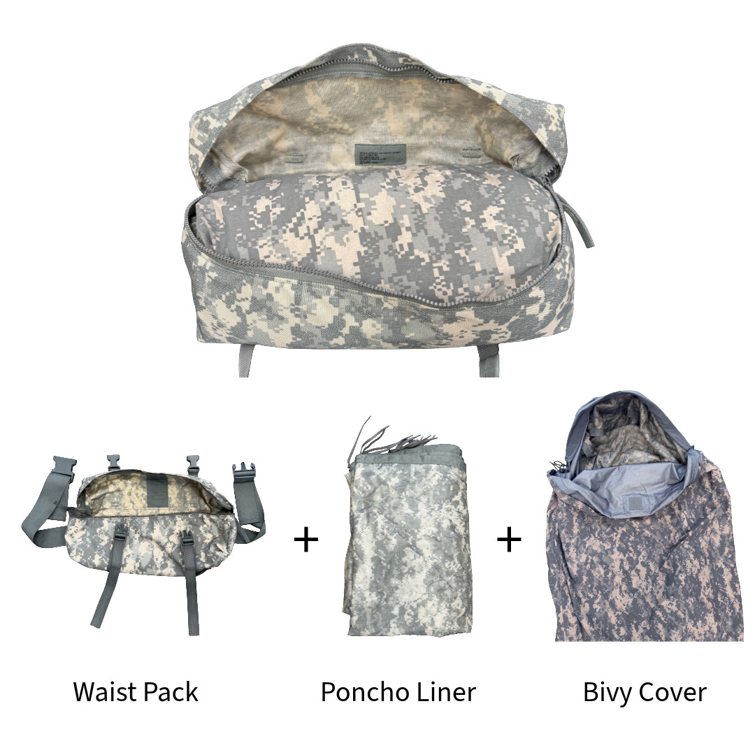 Minimalist Camping Sleep System Bivy and Poncho Liner Set