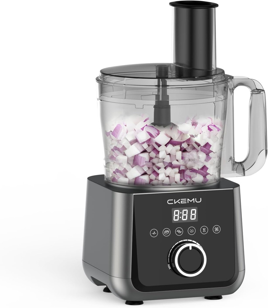 SMART FOOD PROCESSOR AND VEGETABLE CHOPPER, 12 CUP BOWL 6 FUNCTION