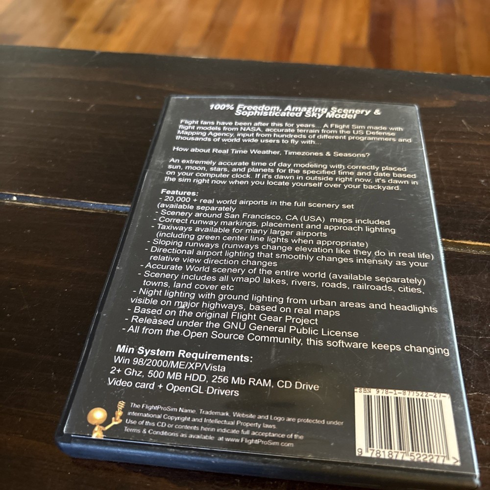 FlightProSim Real Life Flying Version 1.9.0 (PC, WIN, CD-ROM)