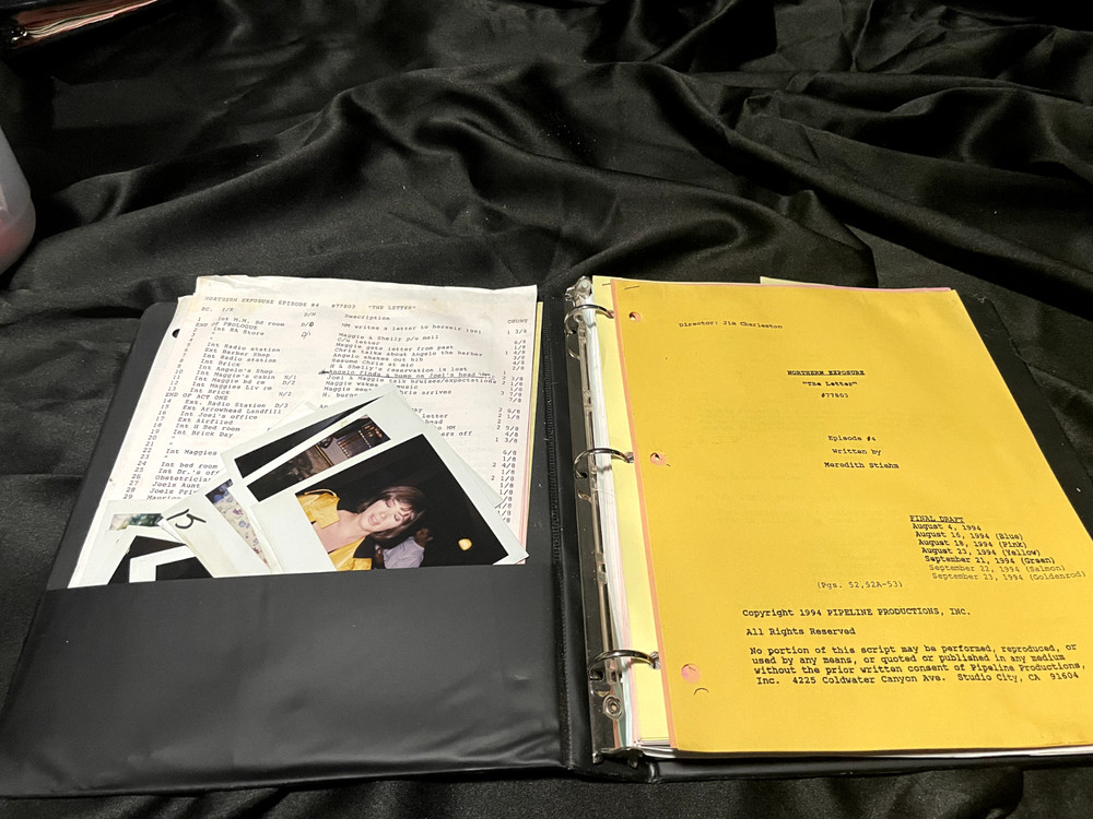 Northern Exposure script with Cast Polaroids - The Letter