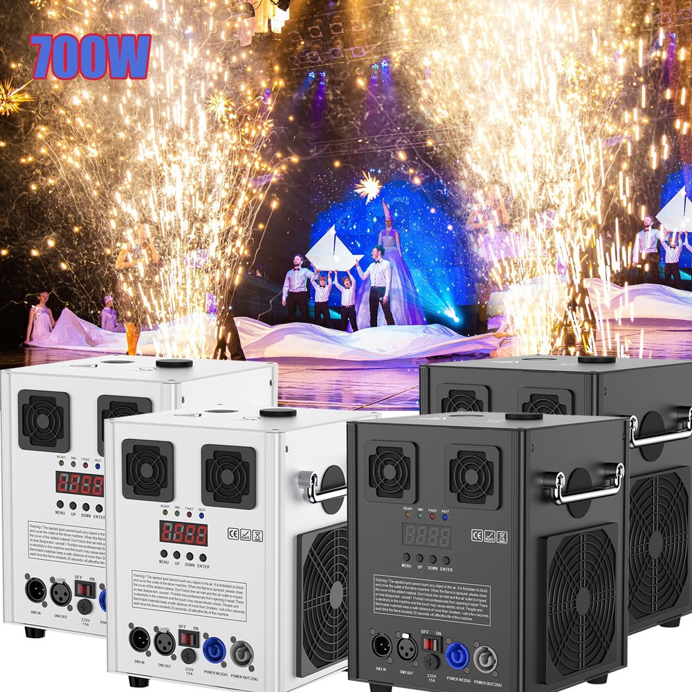 700W Cold Spark Machine Firework Stage Effect Machine DMX Wedding Party DJ Event