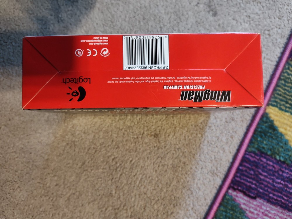 Vintage Logitech Wingman Precision GamePad Controller PC Gaming Windows 95 98