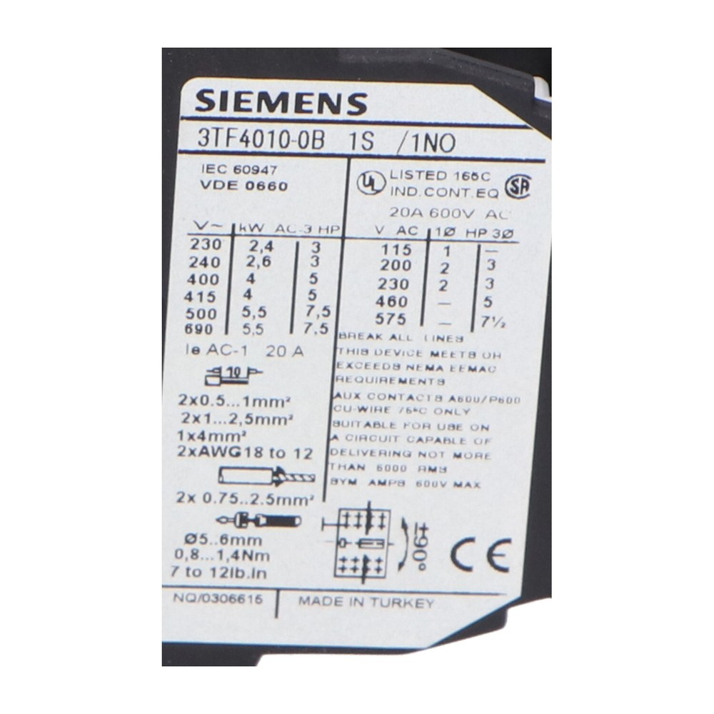 Siemens 3TF4010-0BB4 New NFP