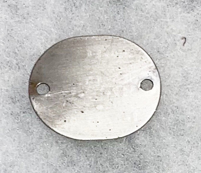 WWII USNR Charles Jensen T-44 Single Dog Tag