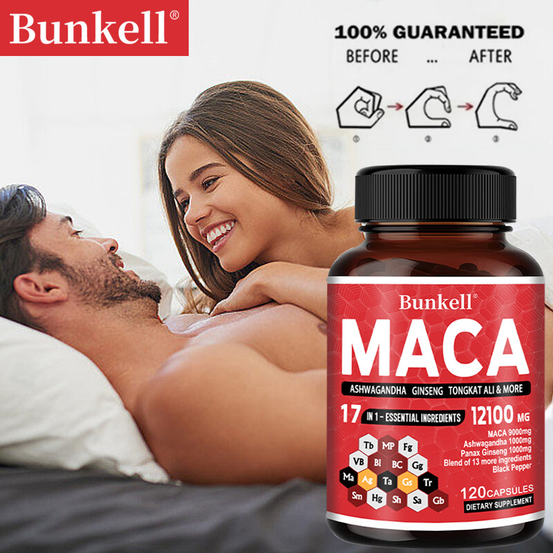 Natural Plants | Maca Root Extract, Increases Testosteron Levels | 120 Capsules