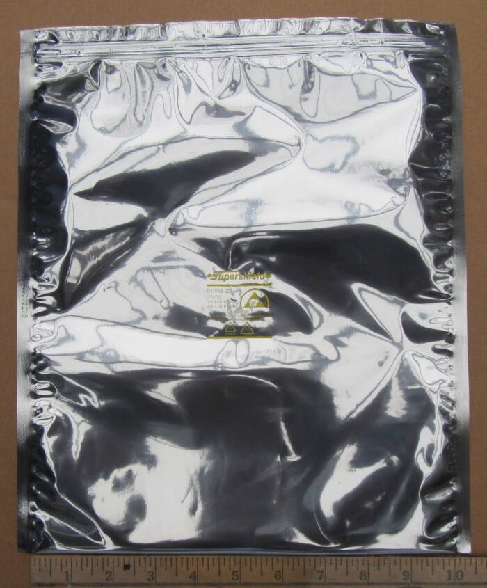 40 10x12" Zip-Top Dou Yee Static Shield Bags