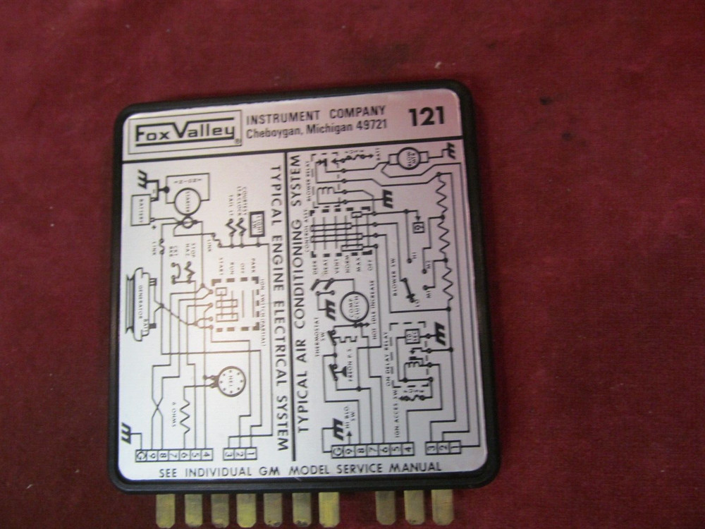 FOX VALLEY 121 GM CONNECTOR ADAPTER DIAGNOSTIC TEST ADAPTER