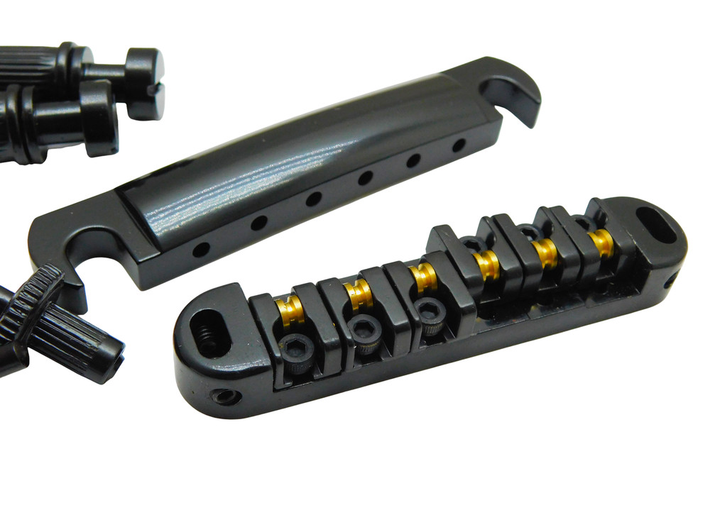 Black Brass Roller Saddle TOM Bridge with Stop Tail SMALL POST