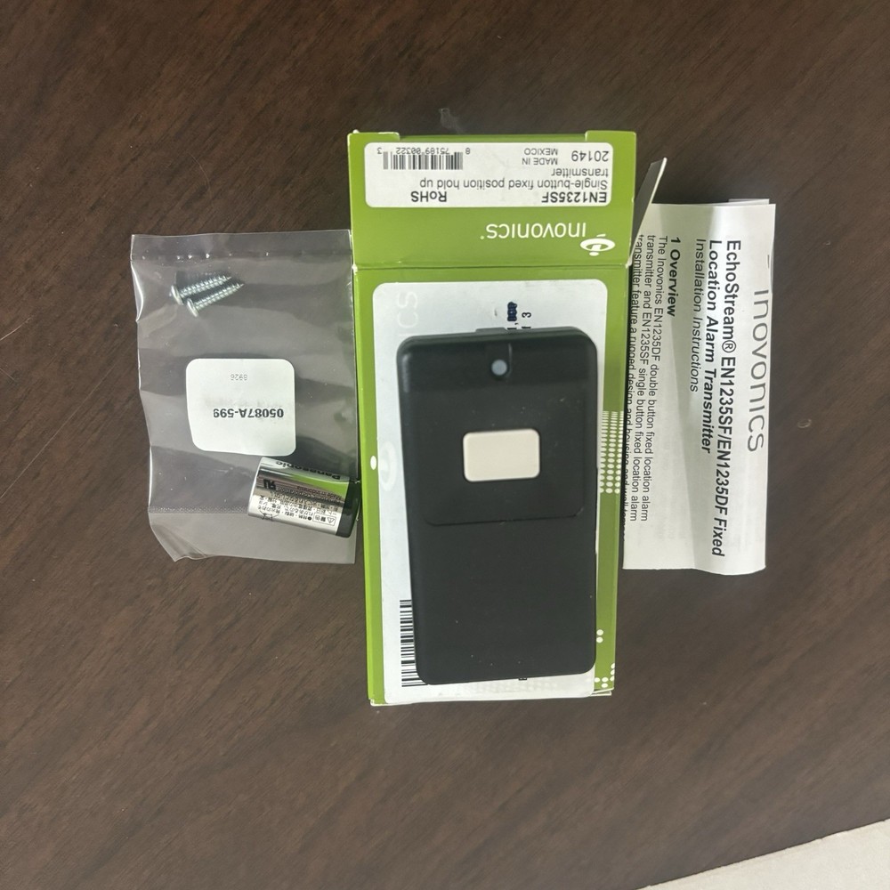 NEW Inovonics EN1235SF Single-button Fixed Position Hold Up Transmitter