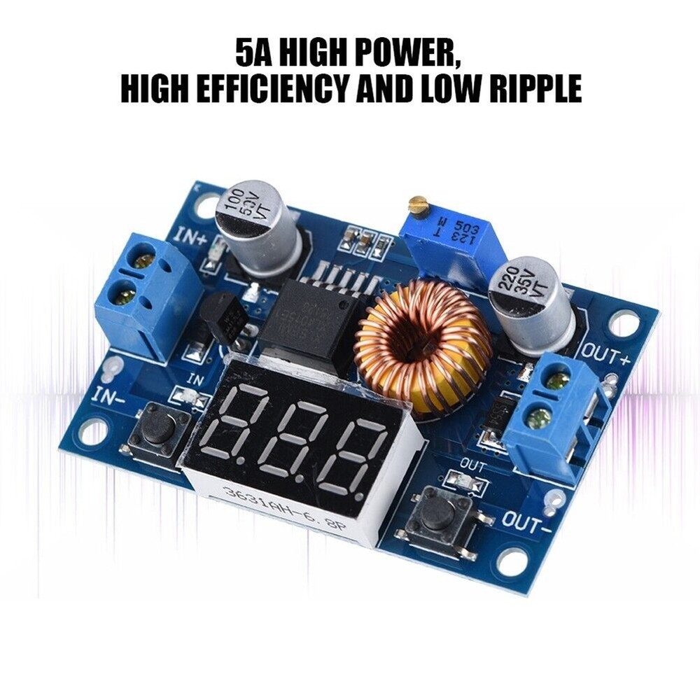 XL4015 LED 5A DCDC Voltage Step Down Reduce Converter Volt meter With Display