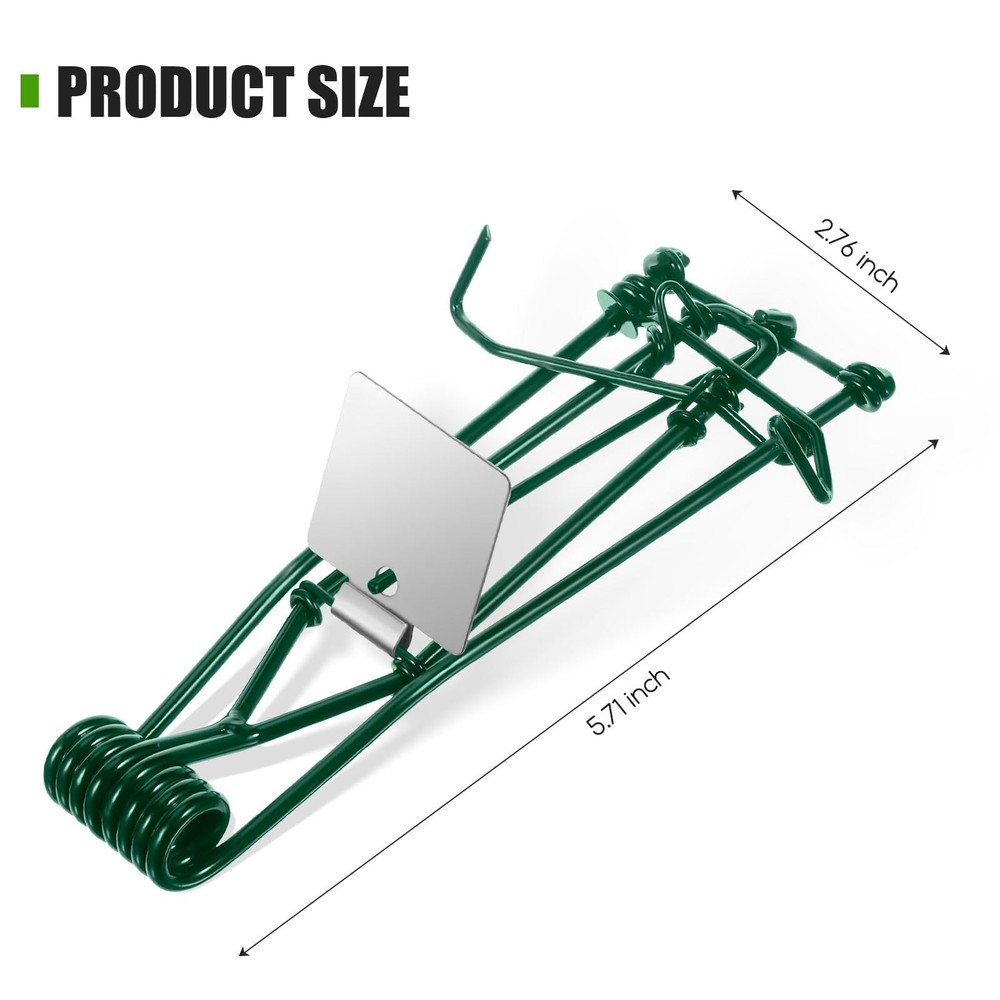 Metal Mole & Gopher Trap - Reusable Tactical Mole Gopher Killer Outdoor Vole ...