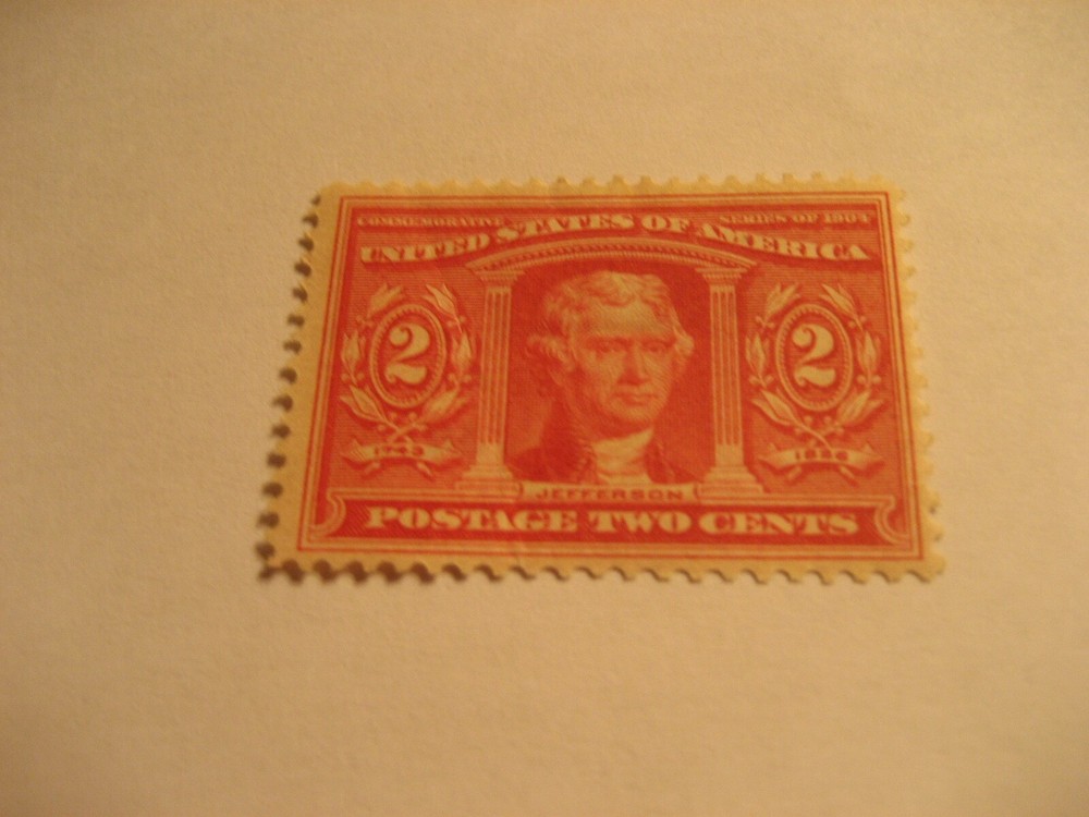  1904 US Stamps Scott # 324, Jefferson 2 cent...Mint/hinged