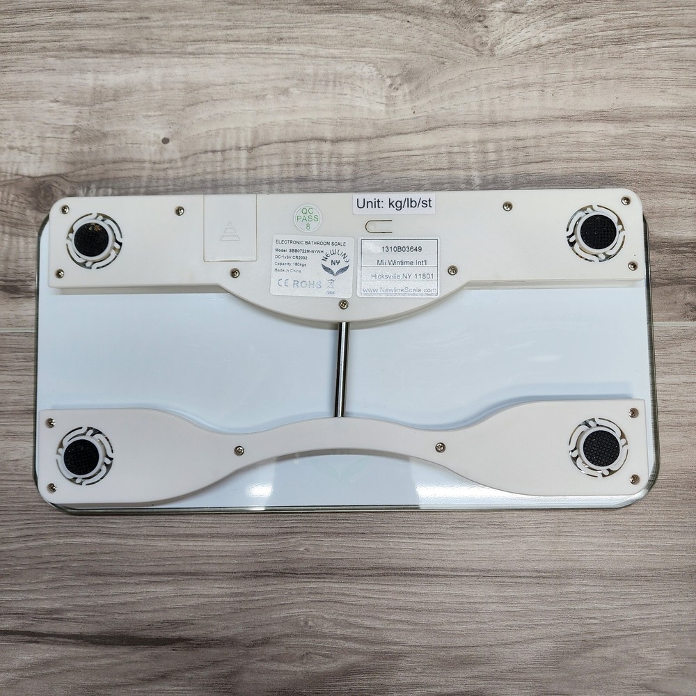 NewlineNY Mini Travel Bathroom Scale White